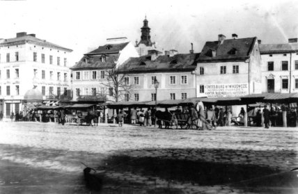 Галицкий рынок в 70-х годах XIX века на площади Галицкой во Львове