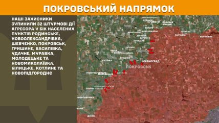 Покровський напрямок, карта ГШ