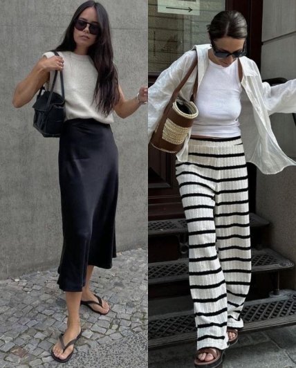 Летние образы с трикотажем