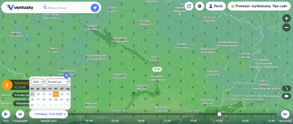 Погода у Дніпрі на 13 лютого