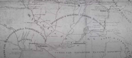 Назви Александр-Шанц і Херсон на карті 1757-1758 рр