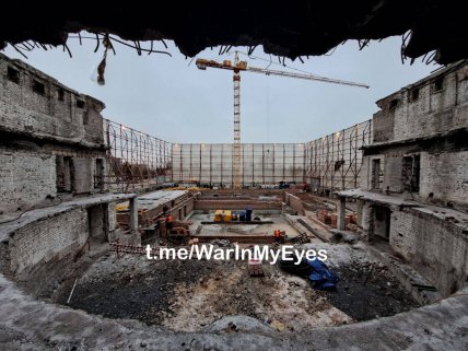 Драмтеатр Мариуполи в 2023 году