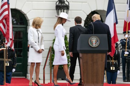 Эммануэль Макрон визит в США 2018