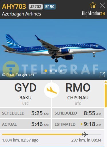 Над Одесской областью Flightradar24 зафиксировал самолет