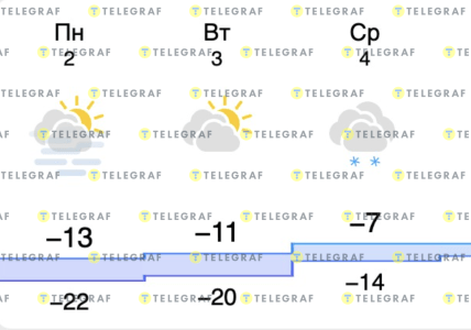 Погода в Києві 2-3 лютого