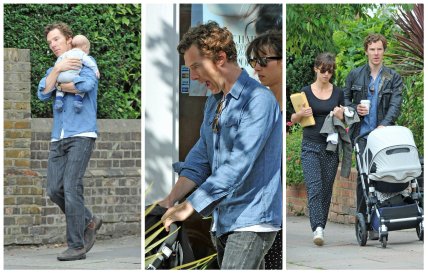 Бенедикт Камбербетч с сыном: первые фото - изображение №1