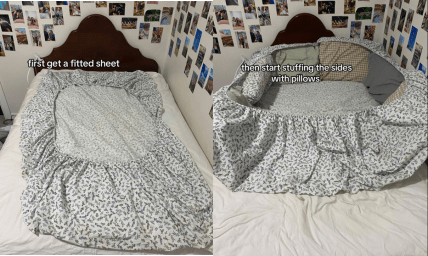 Как сделать гнездо в постели