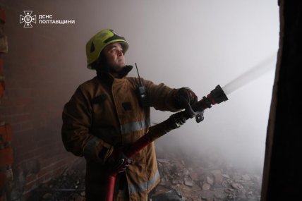 Ліквідація наслідків атаки на Полтавщину 3 жовтня / ДСНС