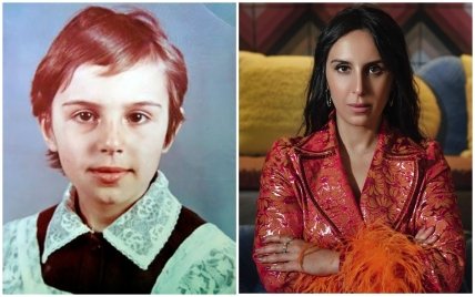 Джамала в детстве и сейчас