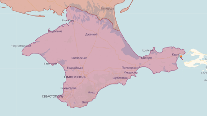 Карта DeepState полуостров Крым