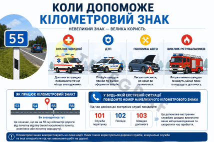 Для чего нужен километровый знак