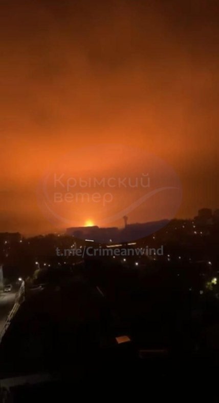 Пожежа у порту Туапсе після атаки БЕК