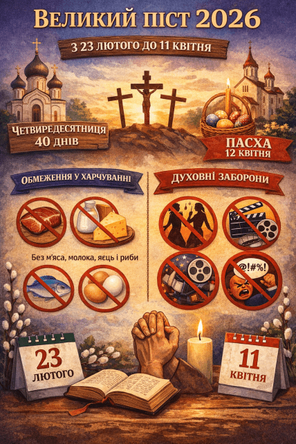 Великий піст, головні заборони