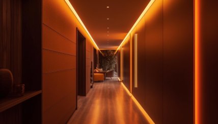 Светодиодные LED-ленты на потолке