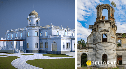 Дворец в Денише (3D модель)