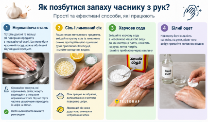 Нержавеющая сталь помогает убрать запах чеснока