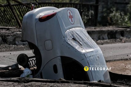 Наслідки ворожої атаки у Дружківці. Фото: Ян Доброносов "Телеграф"
