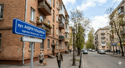 Вулиця Андрія Пільщикова може з'явитися у Києві. Зображення згенероване ШІ