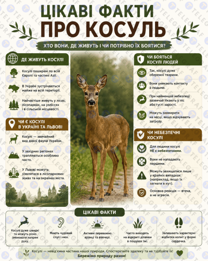 Цікаві факти про козулю