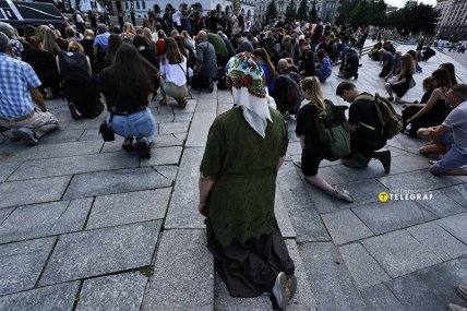 Виктория Рощина прощание Майдан Независимости в Киеве 08.08.2025