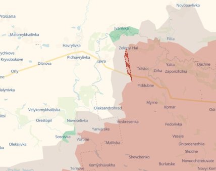 Днепропетровское направление на карте DeepState