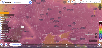 Погода в Україні 29 серпня - де буде спека, карта