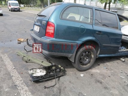 Киев, ДТП на Соломенской улице 17 июля