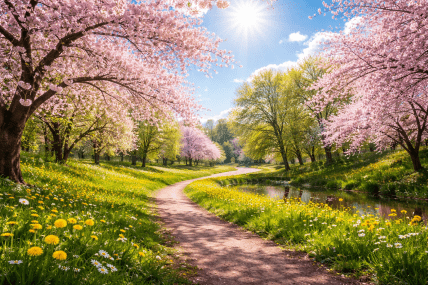 Солнечный весенний день.