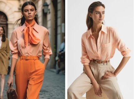 персиковий відтінок