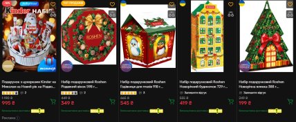 Сколько стоят сладкие подарки к Новому году