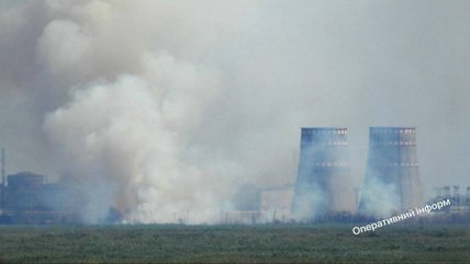 Дим навколо Запорізької АЕС