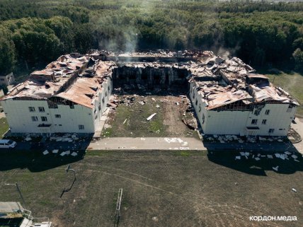 Разрушенный корпус СумГУ