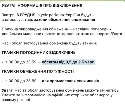 Какие графики действовали 6 декабря