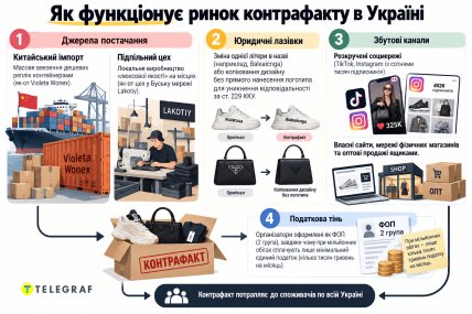 Як функціонує ринок контрафакту в Україні