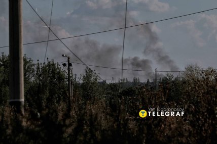Дим над Дружківкою. Фото: Ян Доброносов "Телеграф"