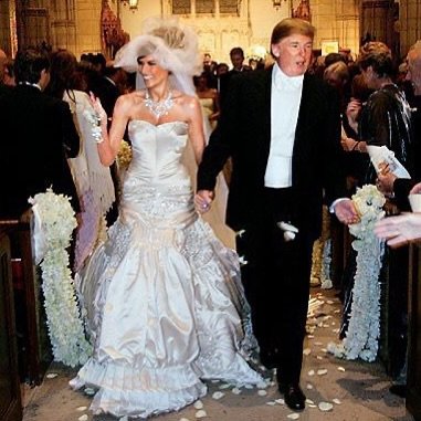 Меланія та Дональд Трамп у день весілля