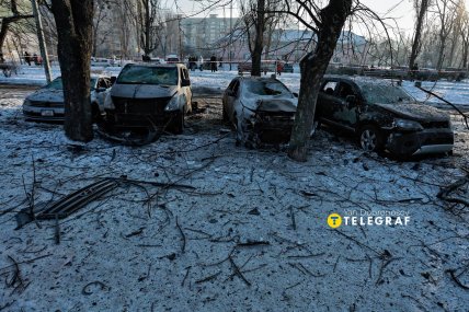 Дніпровський район Києва після обстрілу