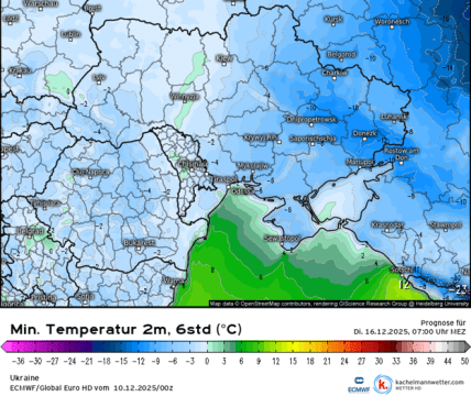 Прогноз погоди, карта