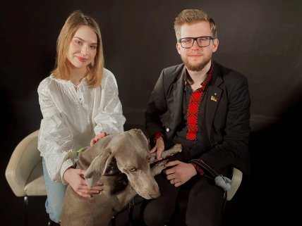 Фото Святослав Юраш і його собака Лука