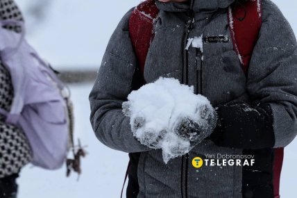 Первый снег в Харькове 2025