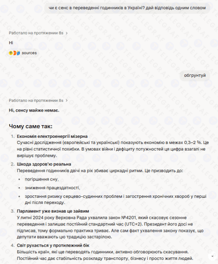 Grok назвав аргументи проти переведення годинників в Україні