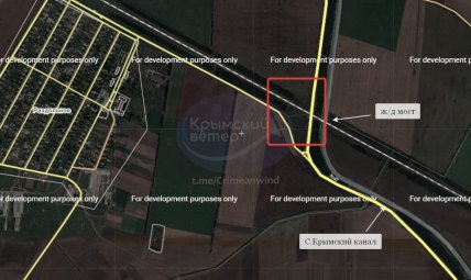 Північно-Кримський міст на карті