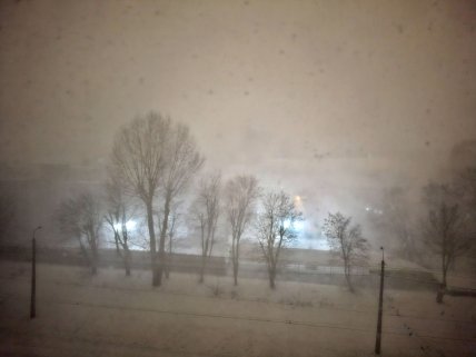 Снежная гроза в Киеве 30.12.2025