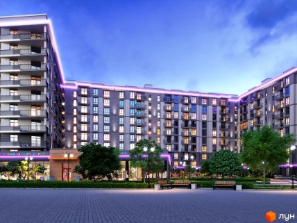 Жилой комплекс "Парк Фонтанов" под Одессой, где жене генерала Билоуса "повезло" купить квартиру всего за 442 тыс. грн. Источник — ЛУН