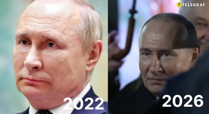 Владимир Путин в 2022 и 2026 годах