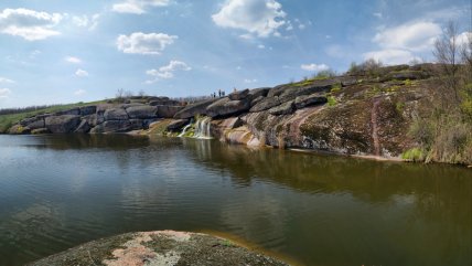 Природное урочище Каскады в центре Украины