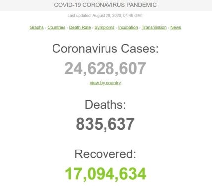 Статистика коронавируса