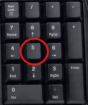 клавіатура цифри