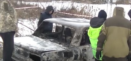 Под Ромнами сгорел автомобиль