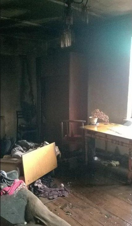 В Ровенской области горел дом